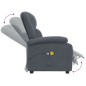 vidaXL Massagesessel Elektrisch Dunkelgrau Samt vidaXL Massagesessel Elektrisch Dunkelgrau Samt