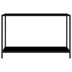 vidaXL Konsolentisch Schwarz 120x35x75 cm Hartglas