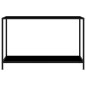 vidaXL Konsolentisch Schwarz 120x35x75 cm Hartglas vidaXL Konsolentisch Schwarz 120x35x75 cm Hartglas