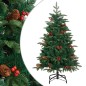 vidaXL Künstlicher Weihnachtsbaum Klappbar mit Zapfen Beeren 120 cm vidaXL Künstlicher Weihnachtsbaum Klappbar mit Zapfen Beeren 120 cm