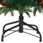 vidaXL Künstlicher Weihnachtsbaum Klappbar mit Zapfen Beeren 120 cm vidaXL Künstlicher Weihnachtsbaum Klappbar mit Zapfen Beeren 120 cm