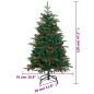 vidaXL Künstlicher Weihnachtsbaum Klappbar mit Zapfen Beeren 120 cm vidaXL Künstlicher Weihnachtsbaum Klappbar mit Zapfen Beeren 120 cm