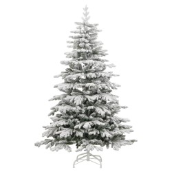 vidaXL Künstlicher Weihnachtsbaum Klappbar Beschneit 240 cm