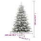 vidaXL Künstlicher Weihnachtsbaum Klappbar Beschneit 240 cm vidaXL Künstlicher Weihnachtsbaum Klappbar Beschneit 240 cm