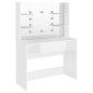 vidaXL Schminktisch mit LED-Beleuchtung 100x40x135 cm MDF Weiß vidaXL Schminktisch mit LED-Beleuchtung 100x40x135 cm MDF Weiß
