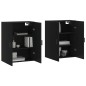 Wandschränke 2 Stk. Schwarz 69,5x34x90 cm Wandschränke 2 Stk. Schwarz 69,5x34x90 cm