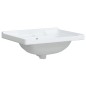 vidaXL Waschbecken Weiß 61x48x23 cm Rechteckig Keramik vidaXL Waschbecken Weiß 61x48x23 cm Rechteckig Keramik