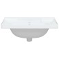 vidaXL Waschbecken Weiß 61x48x23 cm Rechteckig Keramik vidaXL Waschbecken Weiß 61x48x23 cm Rechteckig Keramik
