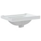 vidaXL Waschbecken Weiß 61x48x23 cm Rechteckig Keramik vidaXL Waschbecken Weiß 61x48x23 cm Rechteckig Keramik
