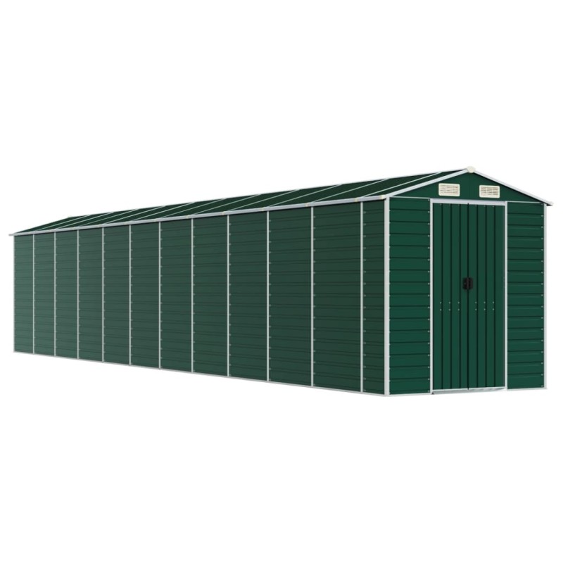 vidaXL Gerätehaus Grün 191x980x198 cm Verzinkter Stahl vidaXL Gerätehaus Grün 191x980x198 cm Verzinkter Stahl