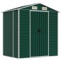 vidaXL Gerätehaus Grün 191x130x198 cm Verzinkter Stahl vidaXL Gerätehaus Grün 191x130x198 cm Verzinkter Stahl