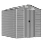 vidaXL Gerätehaus Hellgrau 191x215x198 cm Verzinkter Stahl vidaXL Gerätehaus Hellgrau 191x215x198 cm Verzinkter Stahl