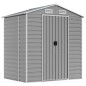 vidaXL Gerätehaus Hellgrau 191x130x198 cm Verzinkter Stahl vidaXL Gerätehaus Hellgrau 191x130x198 cm Verzinkter Stahl