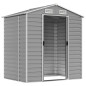 vidaXL Gerätehaus Hellgrau 191x130x198 cm Verzinkter Stahl vidaXL Gerätehaus Hellgrau 191x130x198 cm Verzinkter Stahl