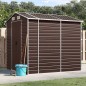 vidaXL Gerätehaus Braun 191x215x198 cm Verzinkter Stahl vidaXL Gerätehaus Braun 191x215x198 cm Verzinkter Stahl