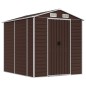 vidaXL Gerätehaus Braun 191x215x198 cm Verzinkter Stahl vidaXL Gerätehaus Braun 191x215x198 cm Verzinkter Stahl