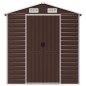 vidaXL Gerätehaus Braun 191x215x198 cm Verzinkter Stahl vidaXL Gerätehaus Braun 191x215x198 cm Verzinkter Stahl