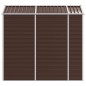 vidaXL Gerätehaus Braun 191x215x198 cm Verzinkter Stahl vidaXL Gerätehaus Braun 191x215x198 cm Verzinkter Stahl