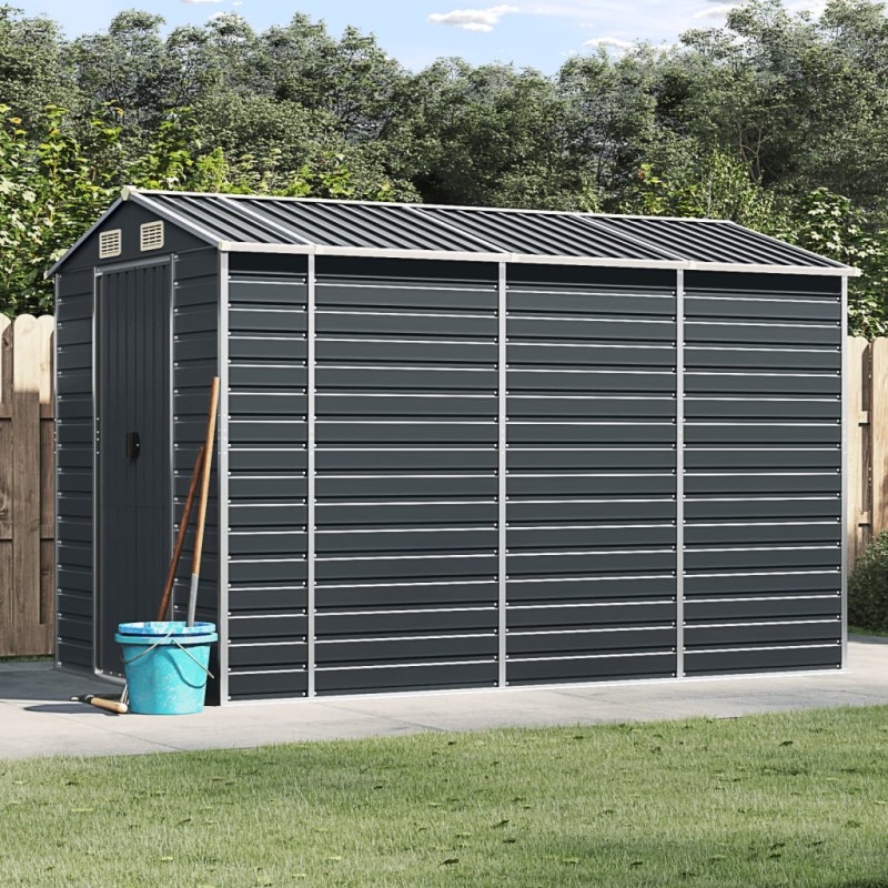 vidaXL Gerätehaus Anthrazit 191x300x198 cm Verzinkter Stahl vidaXL Gerätehaus Anthrazit 191x300x198 cm Verzinkter Stahl