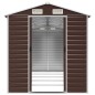vidaXL Gerätehaus Braun 191x470x198 cm Verzinkter Stahl vidaXL Gerätehaus Braun 191x470x198 cm Verzinkter Stahl