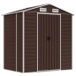 vidaXL Gerätehaus Braun 191x130x198 cm Verzinkter Stahl vidaXL Gerätehaus Braun 191x130x198 cm Verzinkter Stahl