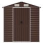 vidaXL Gerätehaus Braun 191x130x198 cm Verzinkter Stahl vidaXL Gerätehaus Braun 191x130x198 cm Verzinkter Stahl