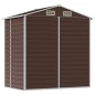 vidaXL Gerätehaus Braun 191x130x198 cm Verzinkter Stahl vidaXL Gerätehaus Braun 191x130x198 cm Verzinkter Stahl