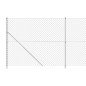 vidaXL Maschendrahtzaun mit Bodenflansch Silbern 1,4x25 m vidaXL Maschendrahtzaun mit Bodenflansch Silbern 1,4x25 m