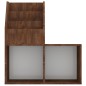 vidaXL Kinder-Bücherregal Braun Eiche 71x30x78,5 cm Holzwerkstoff vidaXL Kinder-Bücherregal Braun Eiche 71x30x78,5 cm Holzwerkstoff