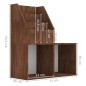 vidaXL Kinder-Bücherregal Braun Eiche 71x30x78,5 cm Holzwerkstoff vidaXL Kinder-Bücherregal Braun Eiche 71x30x78,5 cm Holzwerkstoff