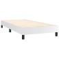 vidaXL Boxspringbett mit Matratze Weiß 100x200 cm Kunstleder vidaXL Boxspringbett mit Matratze Weiß 100x200 cm Kunstleder