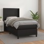 vidaXL Boxspringbett mit Matratze Schwarz 90x200 cm Kunstleder vidaXL Boxspringbett mit Matratze Schwarz 90x200 cm Kunstleder