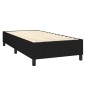 vidaXL Boxspringbett mit Matratze Schwarz 100x200 cm Stoff vidaXL Boxspringbett mit Matratze Schwarz 100x200 cm Stoff