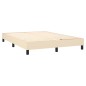 vidaXL Boxspringbett mit Matratze & LED Creme 140x200 cm Stoff vidaXL Boxspringbett mit Matratze & LED Creme 140x200 cm Stoff