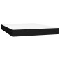 vidaXL Boxspringbett mit Matratze Schwarz 140x200 cm Stoff vidaXL Boxspringbett mit Matratze Schwarz 140x200 cm Stoff