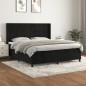 vidaXL Boxspringbett mit Matratze Schwarz 180x200 cm Samt vidaXL Boxspringbett mit Matratze Schwarz 180x200 cm Samt
