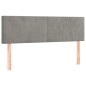 vidaXL Boxspringbett mit Matratze Hellgrau 140x200 cm Samt vidaXL Boxspringbett mit Matratze Hellgrau 140x200 cm Samt