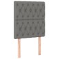vidaXL Boxspringbett mit Matratze Dunkelgrau 80x200 cm Stoff vidaXL Boxspringbett mit Matratze Dunkelgrau 80x200 cm Stoff