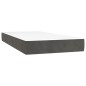 vidaXL Boxspringbett mit Matratze Dunkelgrau 200x200 cm Samt vidaXL Boxspringbett mit Matratze Dunkelgrau 200x200 cm Samt