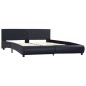 Bettgestell mit LED Schwarz Kunstleder 180x200 cm Bettgestell mit LED Schwarz Kunstleder 180x200 cm