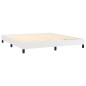 vidaXL Boxspringbett mit Matratze Weiß 180x200 cm Kunstleder vidaXL Boxspringbett mit Matratze Weiß 180x200 cm Kunstleder