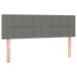 vidaXL Boxspringbett mit Matratze & LED Dunkelgrau 140x190 cm Stoff vidaXL Boxspringbett mit Matratze & LED Dunkelgrau 140x190 cm Stoff