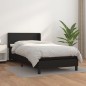 vidaXL Boxspringbett mit Matratze Schwarz 80x200 cm Kunstleder vidaXL Boxspringbett mit Matratze Schwarz 80x200 cm Kunstleder