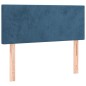 vidaXL Boxspringbett mit Matratze & LED Dunkelblau 90x200 cm Samt vidaXL Boxspringbett mit Matratze & LED Dunkelblau 90x200 cm Samt