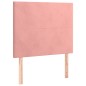 vidaXL Boxspringbett mit Matratze Rosa 100x200 cm Samt vidaXL Boxspringbett mit Matratze Rosa 100x200 cm Samt