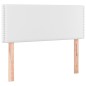 vidaXL Boxspringbett mit Matratze & LED Weiß 80x200 cm Kunstleder vidaXL Boxspringbett mit Matratze & LED Weiß 80x200 cm Kunstleder