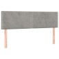 vidaXL Boxspringbett mit Matratze Hellgrau 140x200 cm Samt vidaXL Boxspringbett mit Matratze Hellgrau 140x200 cm Samt