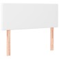 vidaXL Boxspringbett mit Matratze & LED Weiß 80x200 cm Kunstleder vidaXL Boxspringbett mit Matratze & LED Weiß 80x200 cm Kunstleder
