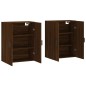 Wandschränke 2 Stk. Braun Eichen-Optik 69,5x34x90 cm Wandschränke 2 Stk. Braun Eichen-Optik 69,5x34x90 cm