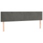 vidaXL Boxspringbett mit Matratze & LED Dunkelgrau 200x200 cm Samt vidaXL Boxspringbett mit Matratze & LED Dunkelgrau 200x200 cm Samt